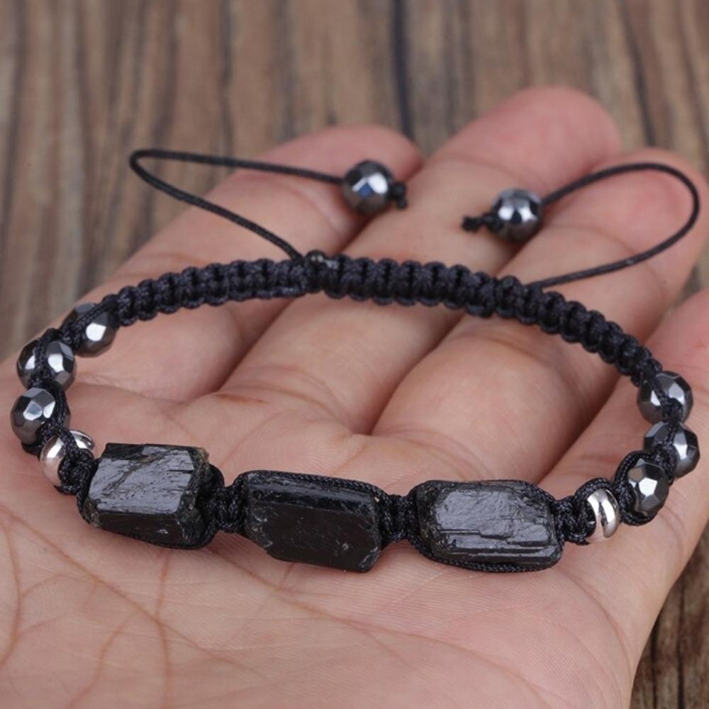 Natural Black Tourmaline Protection Bracelet