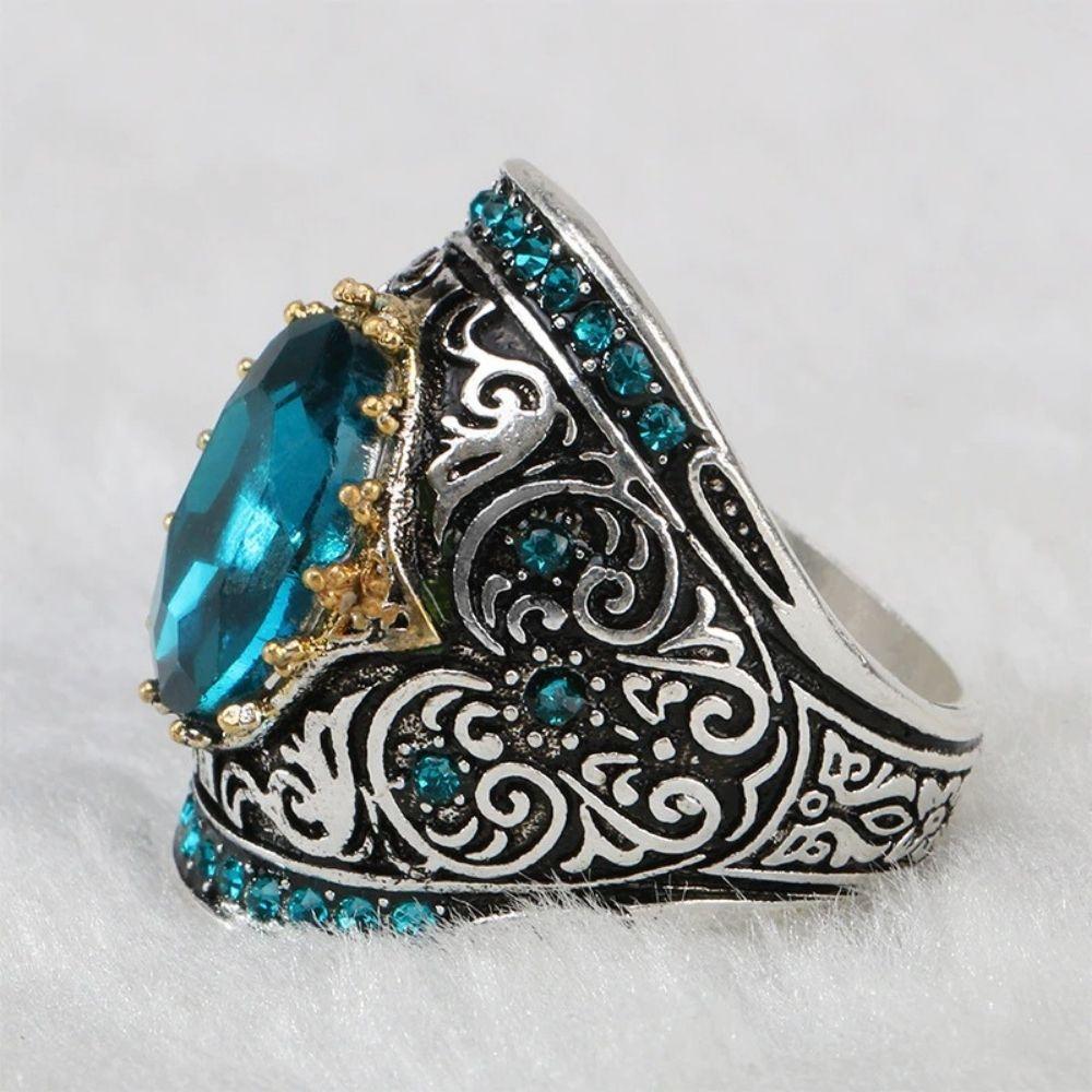 Sea Treasure Aquamarine March Birthstone Ring