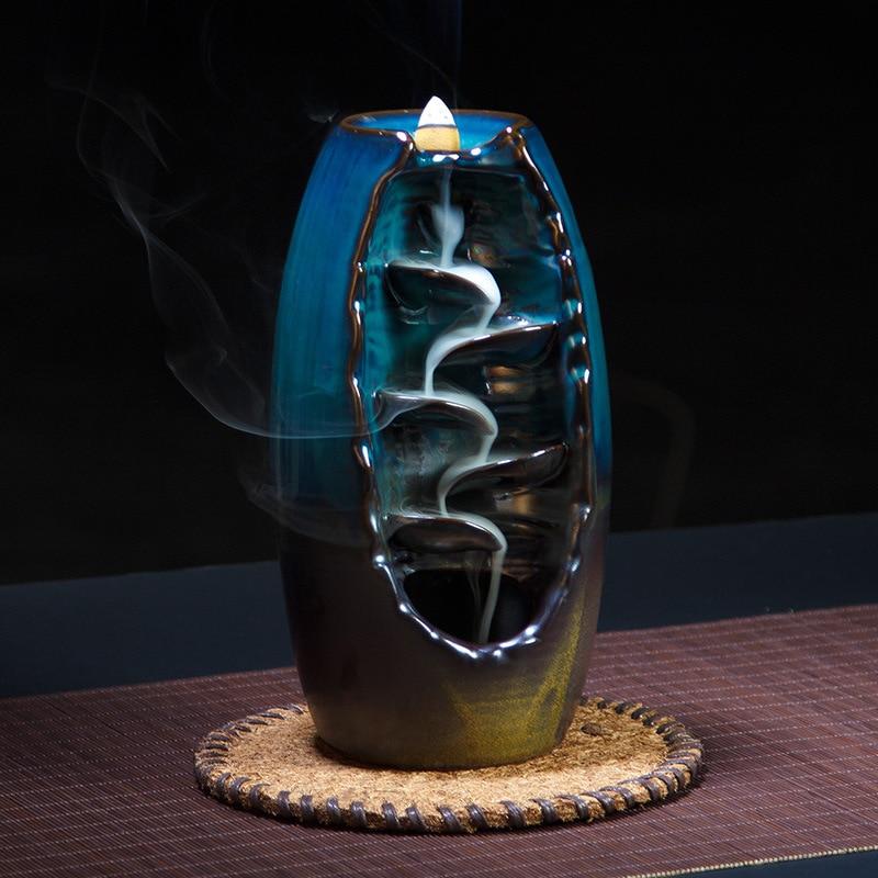 Ceramic River Backflow Incense Burner