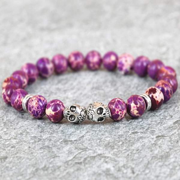 Ocean Jasper Skull Bracelets