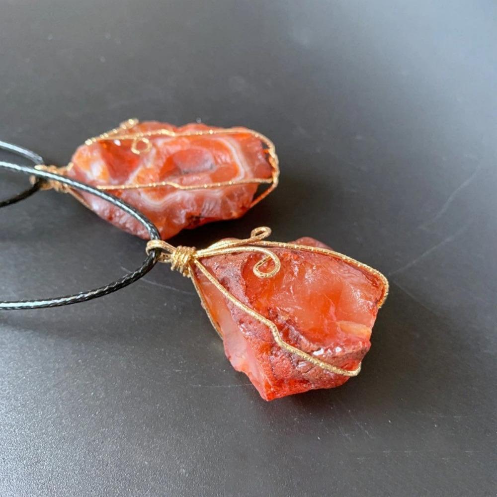 Sunset Carnelian Stone Necklace