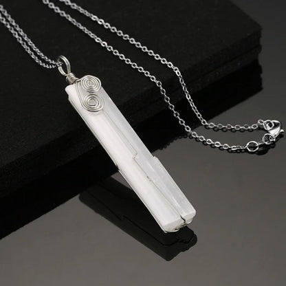 Selenite Crystal Necklace