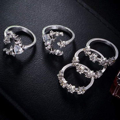 Lunar & Stars Bliss Ring Set