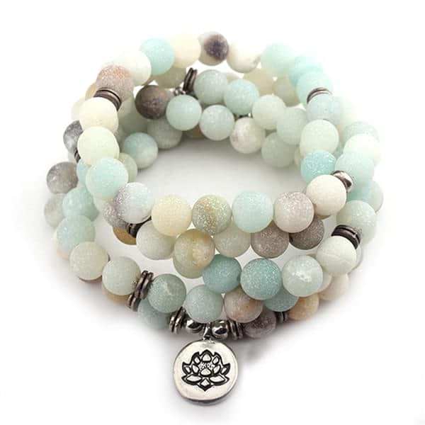 Multicolor 108 Amazonite Mala Beads