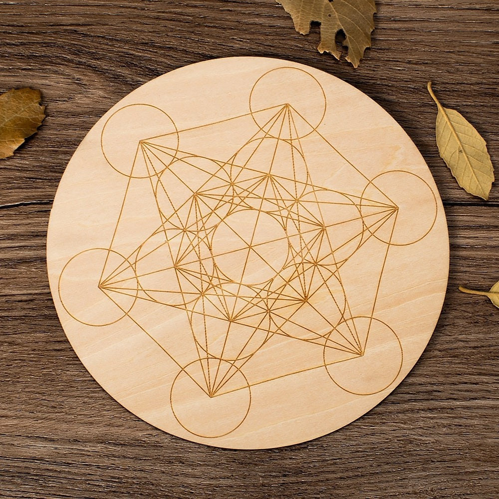 Spiritual Wooden Crystal Grid