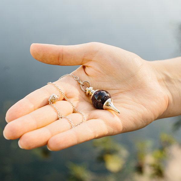 Crystal Gemstone Divination Pendulum