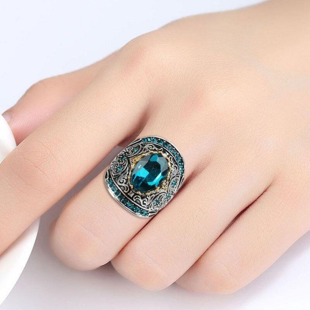 Sea Treasure Aquamarine March Birthstone Ring