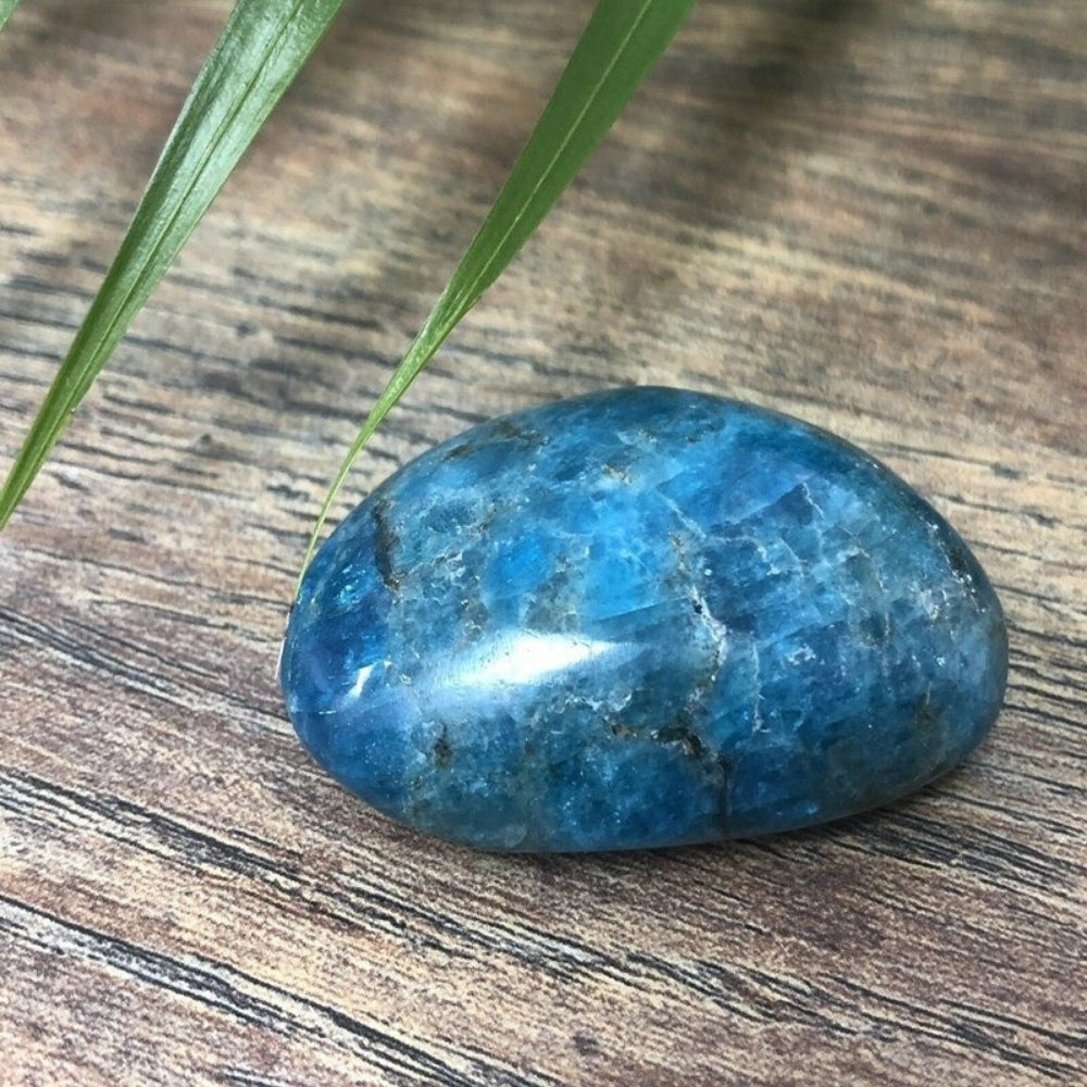 Blue Apatite Palm Stone