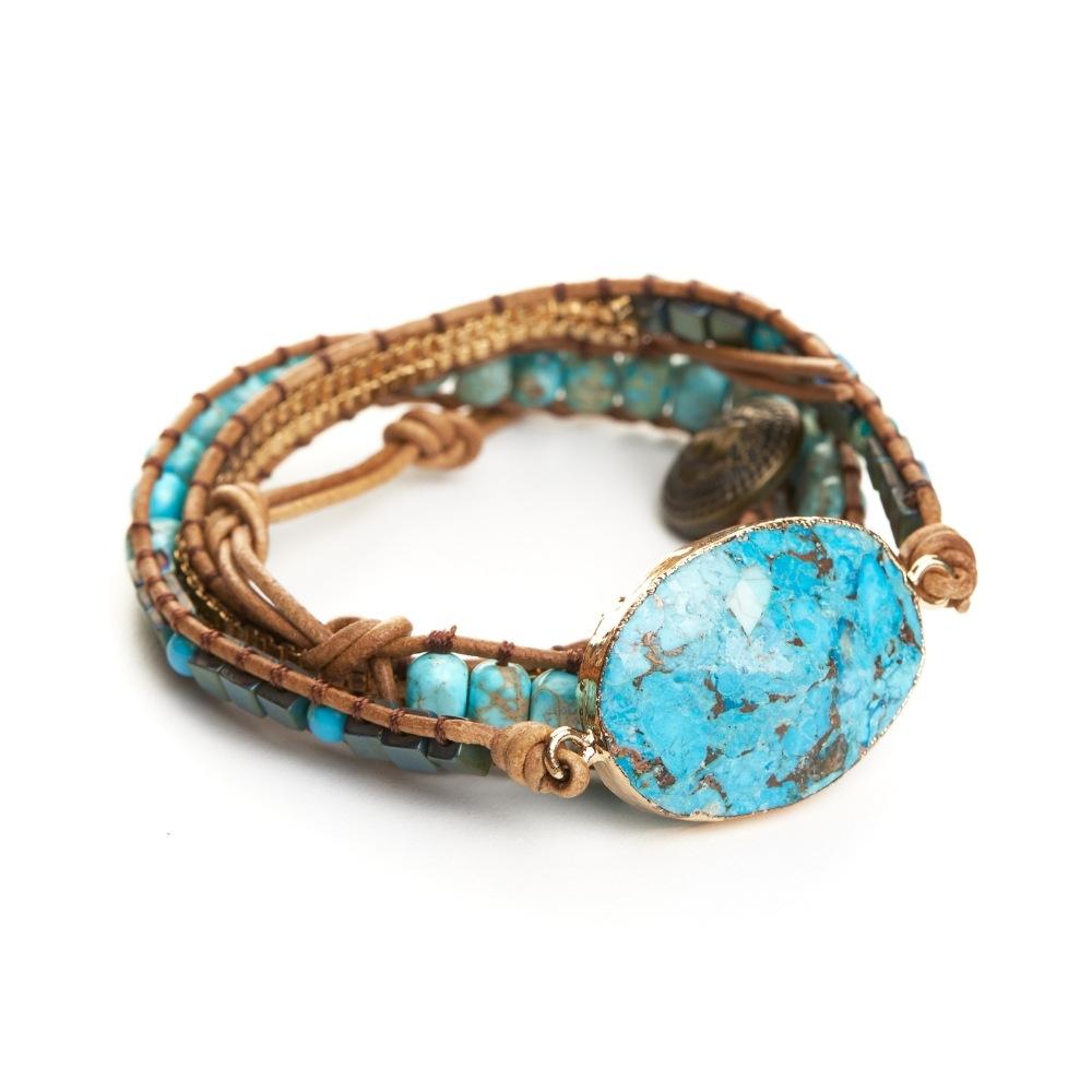 Jasper Waves Bracelet