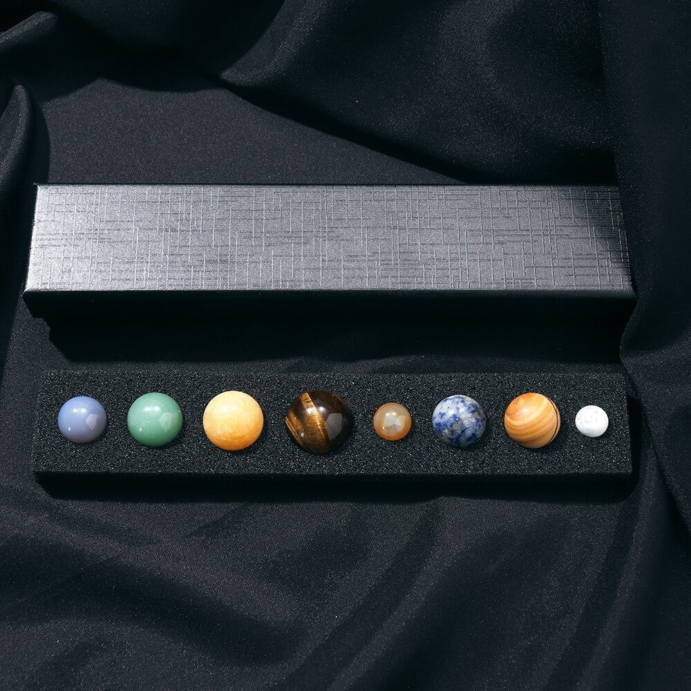Natural Gemstone Solar System Set