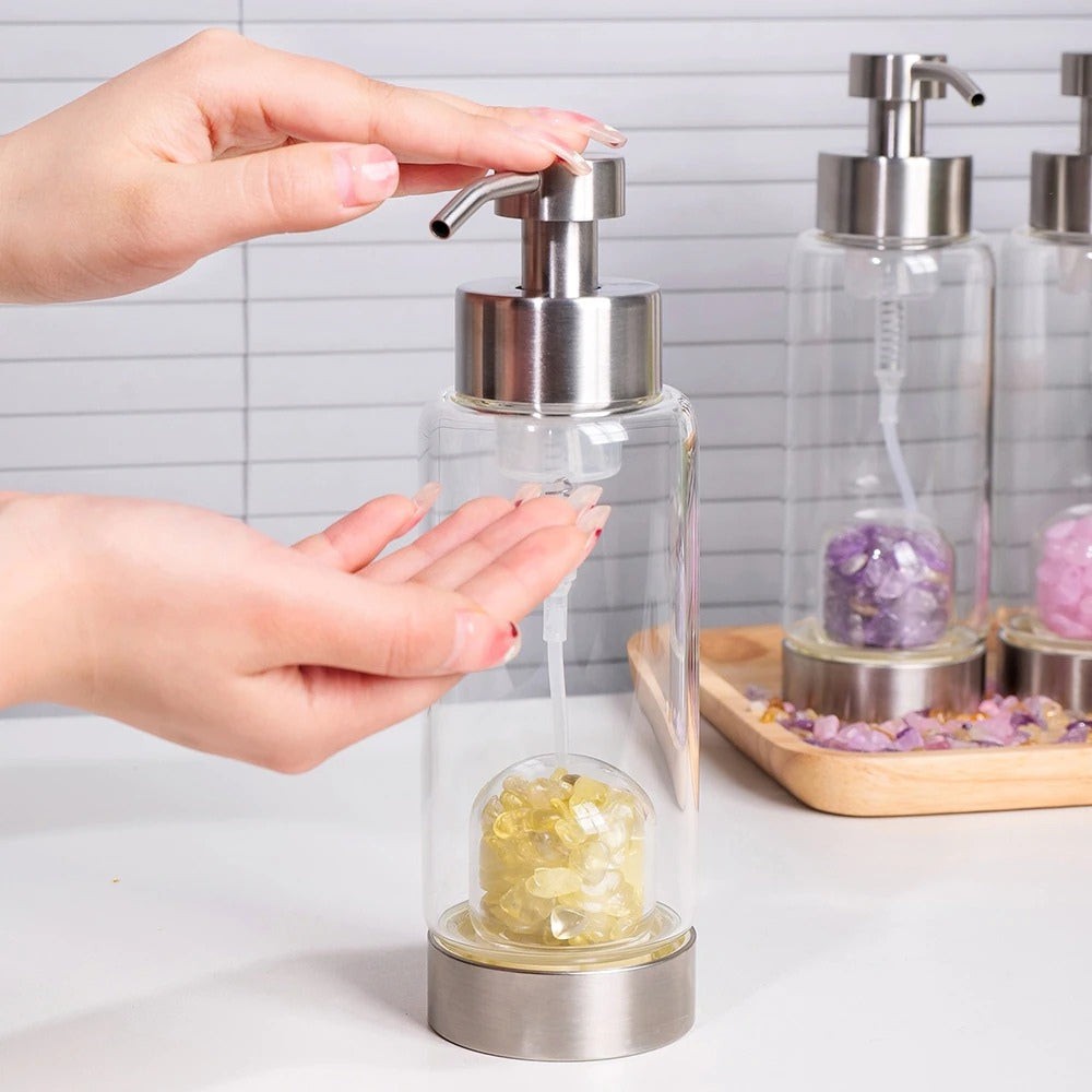 Shampoo & Soap Crystal Bottle Dispenser