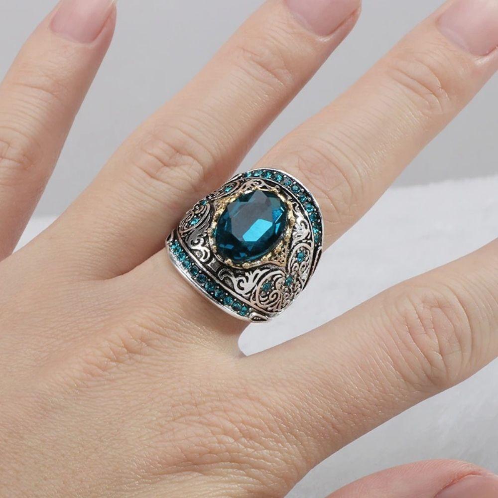 Sea Treasure Aquamarine March Birthstone Ring