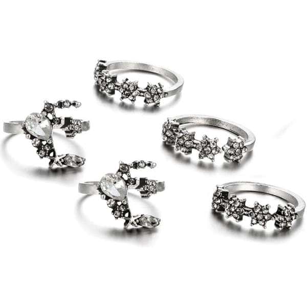 Lunar & Stars Bliss Ring Set