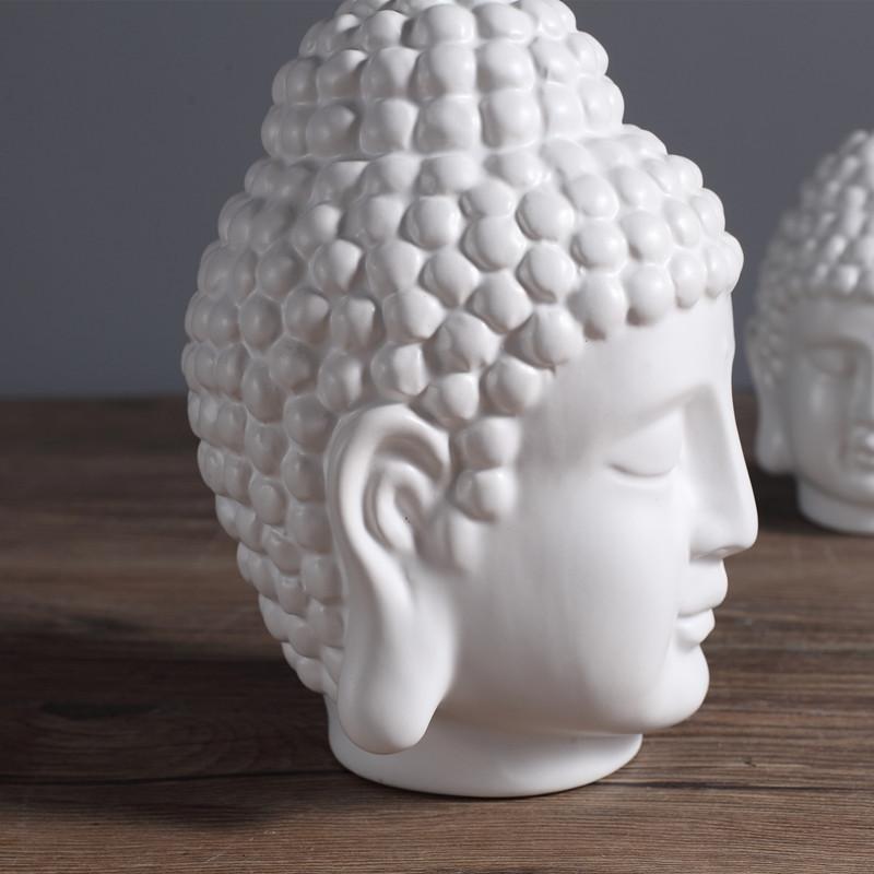 Buddha Head Statue Figurine