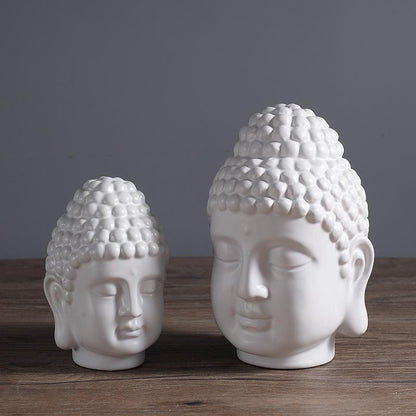 Buddha Head Statue Figurine