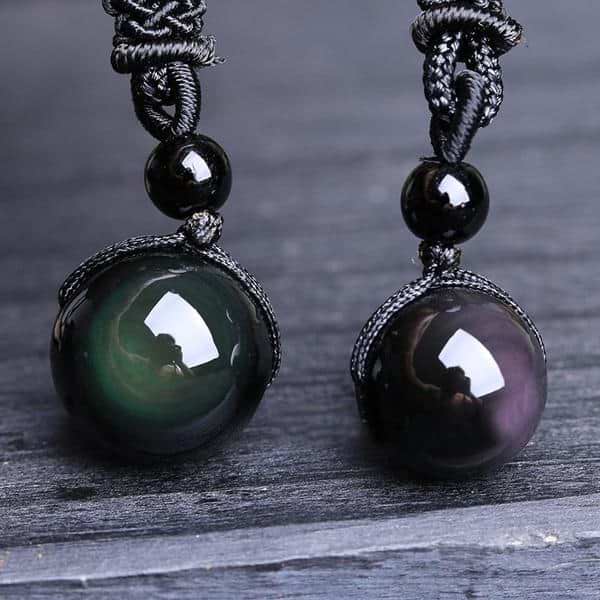 Obsidian Stone Necklace