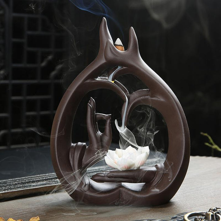 Buddha Waterfall Backflow Incense Burner