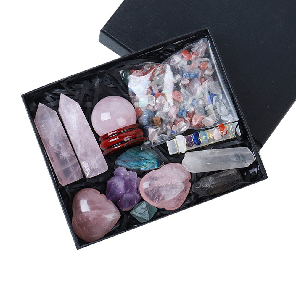 Rose Quartz Love Energy Crystal Set