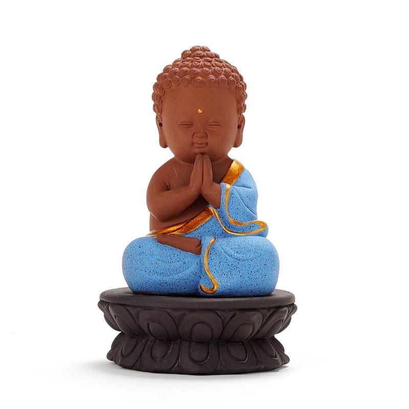 Blue Buddha Statue Figurine