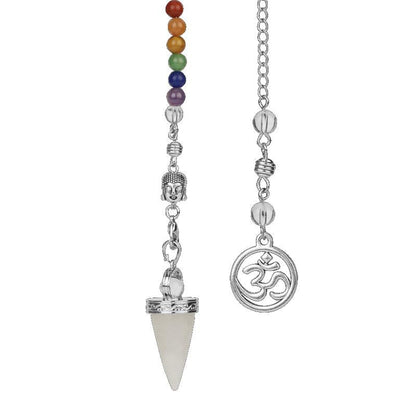 Crystal Gemstone 7 Chakra Divination Pendulum