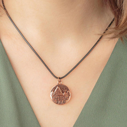 Handmade "The Mountains Are Calling" Necklace