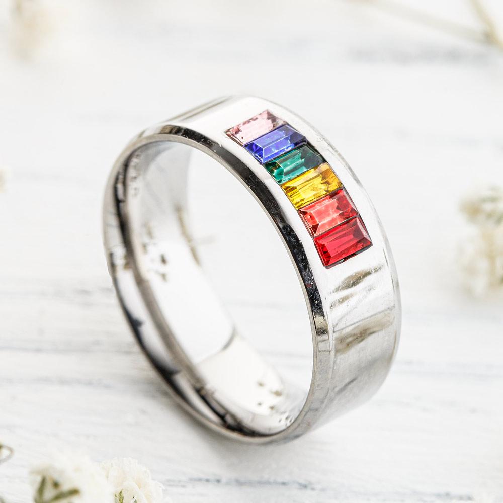 Rainbow Chakra Ring