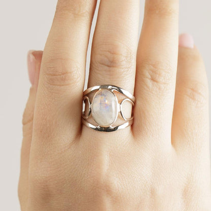 Feminine Power Moonstone Ring