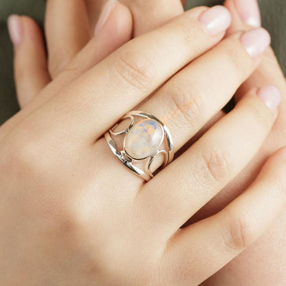 Feminine Power Moonstone Ring