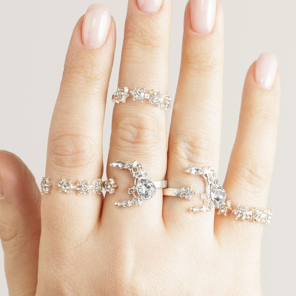 Lunar & Stars Bliss Ring Set
