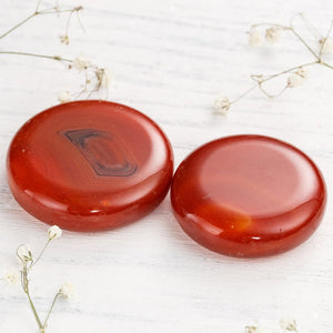 Red Agate Circle Crystal